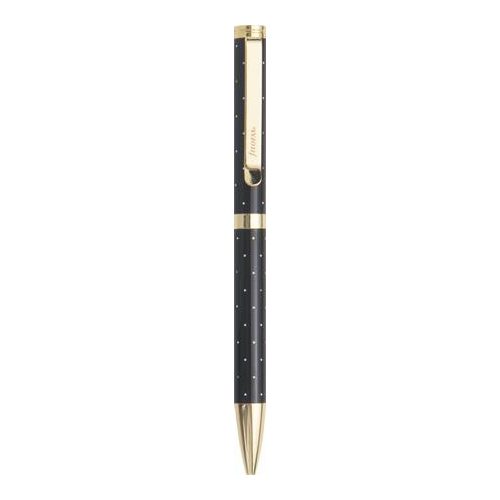 Golyóstoll, 1,0 mm, arany színű klip, fekete tolltest, FILOFAX "Moonlight", fekete
