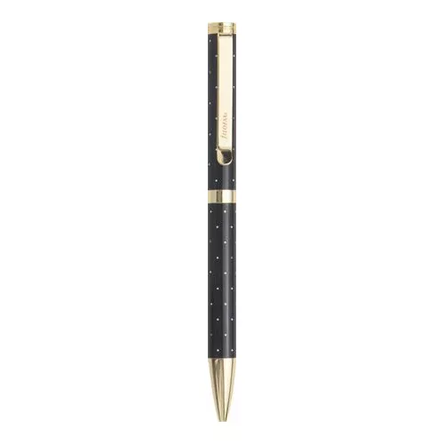 Golyóstoll, 1,0 mm, arany színű klip, fekete tolltest, FILOFAX "Moonlight", fekete