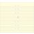 Kalendárium betét, jegyzetlap, personal méret, vonalas, FILOFAX, krémszín