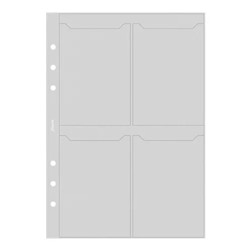 Kalendárium betét, kártyatartó, personal méret, FILOFAX