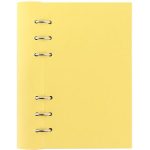 Tervező, naptár és füzet betéttel, A5, FILOFAX "Clipbook Classic Pastel", pasztellsárga