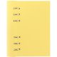 Tervező, naptár és füzet betéttel, A5, FILOFAX "Clipbook Classic Pastel", pasztellsárga
