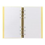Tervező, naptár és füzet betéttel, A5, FILOFAX "Clipbook Classic Pastel", pasztellsárga