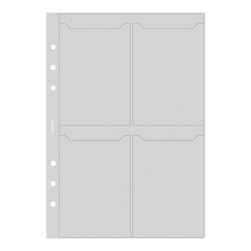 Kalendárium betét, kártyatartó, pocket méret, FILOFAX