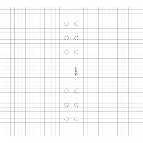 Kalendárium betét, jegyzetlap, A4, kockás, FILOFAX, fehér