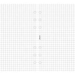   Kalendárium betét, jegyzetlap, A5, kockás, FILOFAX, fehér