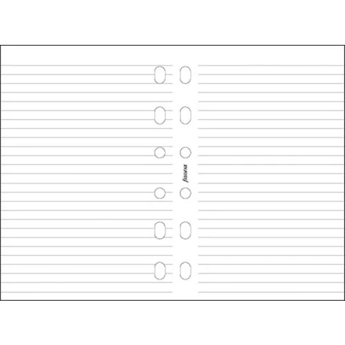 Kalendárium betét, jegyzetlap, A5, vonalas, FILOFAX, fehér