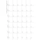Kalendárium betét, havi tervező, bianco, A5, FILOFAX "Clipbook"