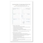 Kalendárium betét, tervező, Filofaxhoz, personal méret, heti, 1 hét/2 oldal, 2025