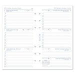 Kalendárium betét, tervező, Filofaxhoz, personal méret, heti, 1 hét/2 oldal, 2025