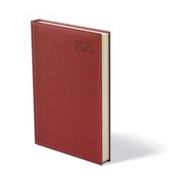   Naptár, tervező, A5, napi, műbőr, TOPTIMER, "Business", bordó