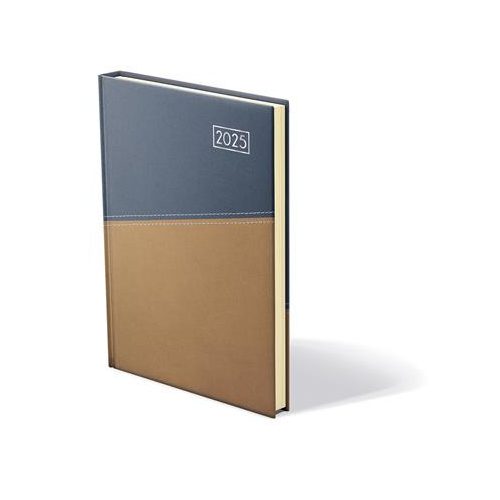 Naptár, tervező, B5, heti, TOPTIMER "Duplex", kék-mustár