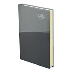 Naptár, tervező, A5, napi, TOPTIMER "Duplex", antracit-szürke