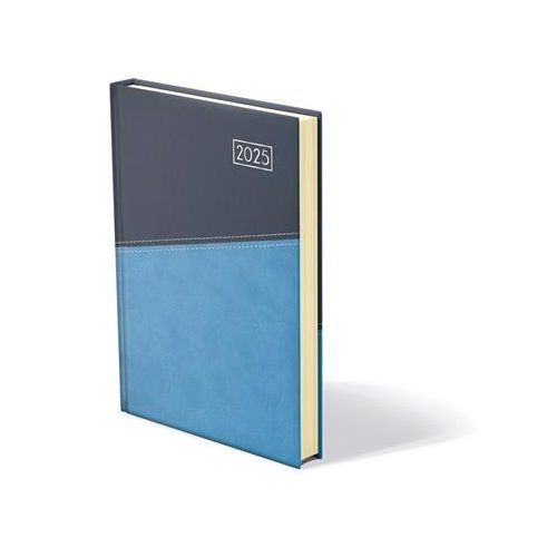 Naptár, tervező, A5, napi, TOPTIMER "Duplex", kék-világoskék