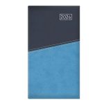 Zsebnaptár, álló elrendezésű, TOPTIMER "Duplex", kék-világoskék