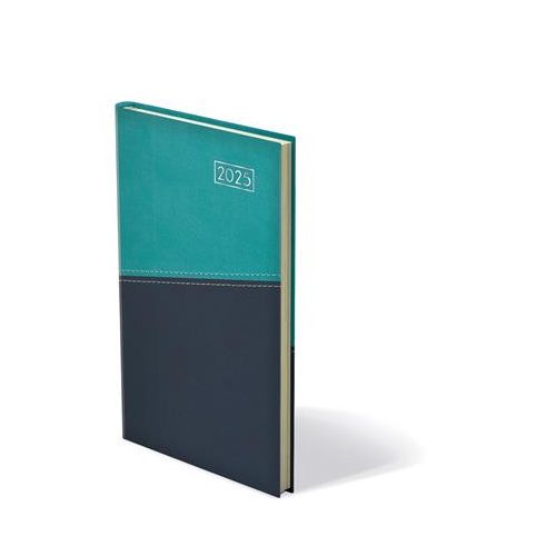 Zsebnaptár, álló elrendezésű, TOPTIMER "Duplex", türkiz-kék