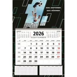   Naptár, fali, diák, 2026/2027 tanév, TOPTIMER, "Foci"