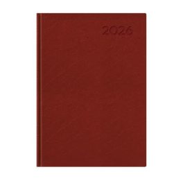   Naptár, tervező, A5, napi, TOPTIMER, "Economic", bordó