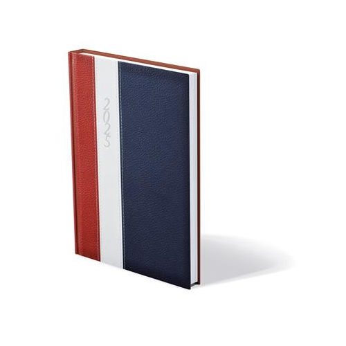 Naptár, tervező, B5, heti, TOPTIMER "Fashion", bordó-fehér-kék