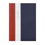 Naptár, tervező, B5, heti, TOPTIMER "Fashion", bordó-fehér-kék