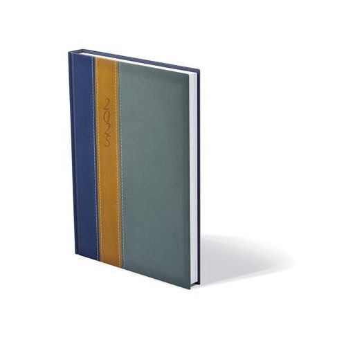 Naptár, tervező, B5, heti, TOPTIMER "Fashion", kék-okker-szürke