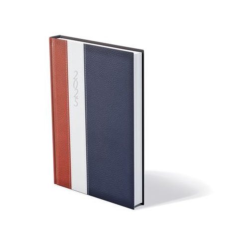 Naptár, tervező, A5, napi, TOPTIMER "Fashion", bordó-fehér-kék