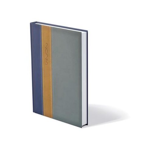 Naptár, tervező, A5, napi, TOPTIMER "Fashion", kék-okker-szürke