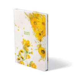   Naptár, tervező, B6, heti, TOPTIMER, "Joy", sárga virág