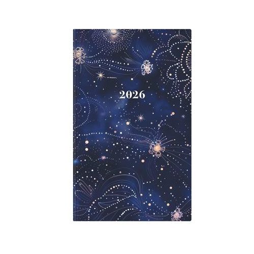 Naptár, tervező, A5, heti, keskeny, TOPTIMER, "Joy", galaxis