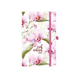   Naptár, tervező, A5, heti, TOPTIMER, "Csak Nőknek", orchidea