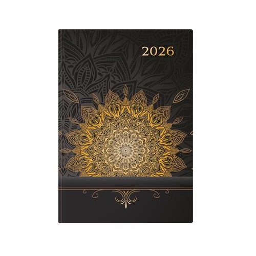 Naptár, tervező, A5, napi, TOPTIMER, "Joy", mandala