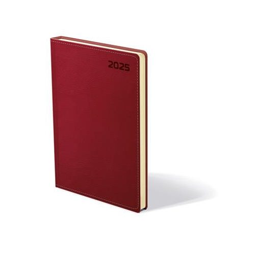 Naptár, tervező, B5, heti, TOPTIMER, "Queen" bordó