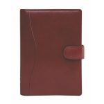 Kalendárium, gyűrűs, betétlapokkal, "L", marhabőr, SATURNUS, "212", bordó