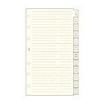 Kalendárium betét, telefonregiszter, "L", SATURNUS, chamois