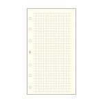 Kalendárium betét, jegyzetlap, "L", kockás, SATURNUS, chamois