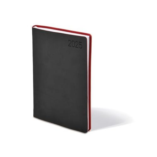 Naptár, tervező, B6, heti, TOPTIMER "Madeira", fekete-bordó