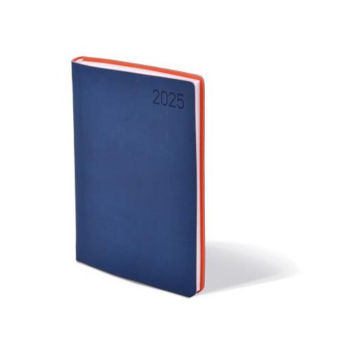 Naptár, tervező, B6, heti, TOPTIMER "Madeira", kék-narancs