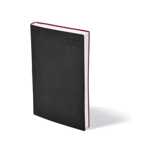 Naptár, tervező, A5, napi, TOPTIMER "Madeira", fekete-bordó