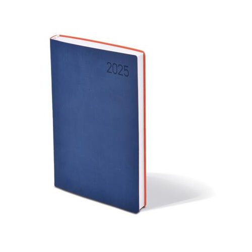 Naptár, tervező, A5, napi, TOPTIMER "Madeira", kék-narancs