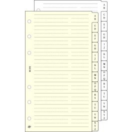   Kalendárium betét, telefonregiszter, "M", SATURNUS, chamois