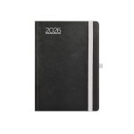 Naptár, tervező, B6, heti, TOPTIMER, "Nero", fekete-szürke