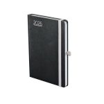 Naptár, tervező, B6, heti, TOPTIMER, "Nero", fekete-szürke