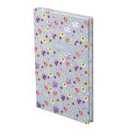 Jegyzetfüzet, A5, vonalas, 96 lap, TOPTIMER "Notes", kék virágos