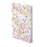 Jegyzetfüzet, A5, vonalas, 96 lap, TOPTIMER "Notes", fehér virágos