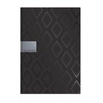 Jegyzetfüzet, A5, vonalas, 96 lap, TOPTIMER "Notes", fekete gyémánt