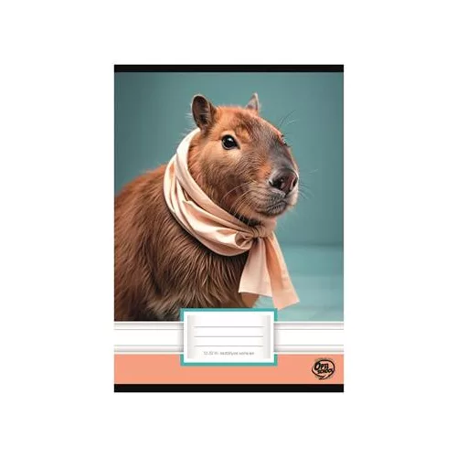 Füzet, tűzött, A5, vonalas, 32 lap, 3. osztály, OPTISCHOOL, "12-32", "Capybara"