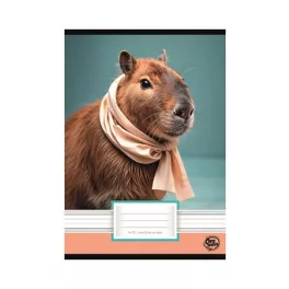  Füzet, tűzött, A5, vonalas, 32 lap, 1. osztály, OPTISCHOOL, "14-32", "Capybara"