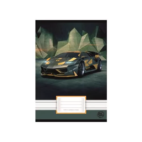 Füzet, tűzött, A5, vonalas, 32 lap, 2. osztály, OPTISCHOOL, "16-32", "Car"