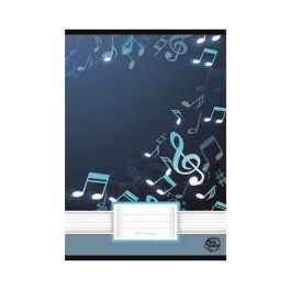   Füzet, tűzött, A5, hangjegy, 16 lap, OPTISCHOOL, "36-16", "Kotta"