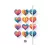 Gumis mappa, karton, A4, OPTISCHOOL "Love"
